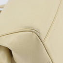 PRADA Hand Bag Leather Beige Auth BA8175-16