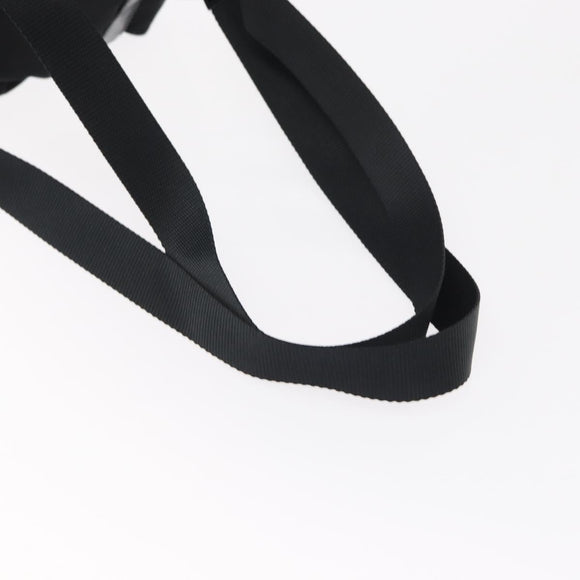 PRADA Backpack Nylon Black Silver Auth BA8176