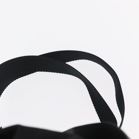 PRADA Backpack Nylon Black Silver Auth BA8176