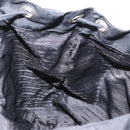 PRADA Backpack Nylon Black Silver Auth BA8176-27