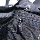 PRADA Backpack Nylon Black Silver Auth BA8176-29