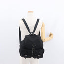 PRADA Backpack Nylon Black Silver Auth BA8176-33