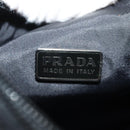 PRADA Hand Bag Nylon Black Silver Auth BA8177V-16