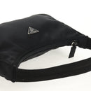 PRADA Hand Bag Nylon Black Silver Auth BA8177V-6