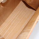 CELINE Hand Bag Raffia Brown Gold Auth BA8178-17