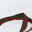 GUCCI GG Supreme Web Sherry Line Tote Bag PVC Beige Auth BA8180-8