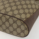 GUCCI GG Supreme Web Sherry Line Bag PVC Beige Gold 41 02 034 Auth BA8181-10