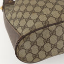 GUCCI GG Supreme Web Sherry Line Bag PVC Beige Gold 41 02 034 Auth BA8181-11