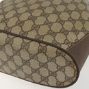 GUCCI GG Supreme Web Sherry Line Bag PVC Beige Gold 41 02 034 Auth BA8181-12