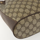 GUCCI GG Supreme Web Sherry Line Bag PVC Beige Gold 41 02 034 Auth BA8181-13