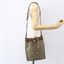 GUCCI GG Supreme Web Sherry Line Bag PVC Beige Gold 41 02 034 Auth BA8181-20