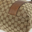 GUCCI GG Canvas Tote Bag Beige Silver 232946 Auth BA8182-9