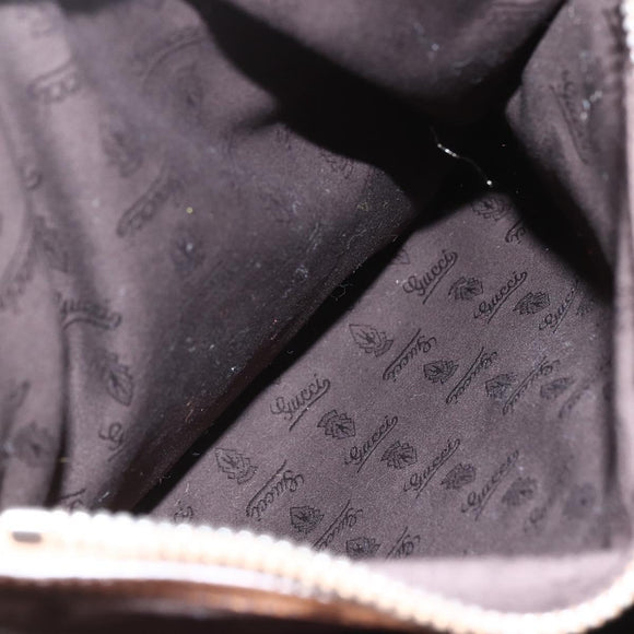 GUCCI GG Canvas Tote Bag Beige Silver 232946 Auth BA8182