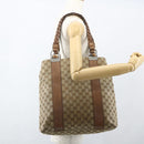 GUCCI GG Canvas Tote Bag Beige Silver 232946 Auth BA8182-23