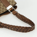 GUCCI GG Canvas Tote Bag Beige Silver 232946 Auth BA8182-7