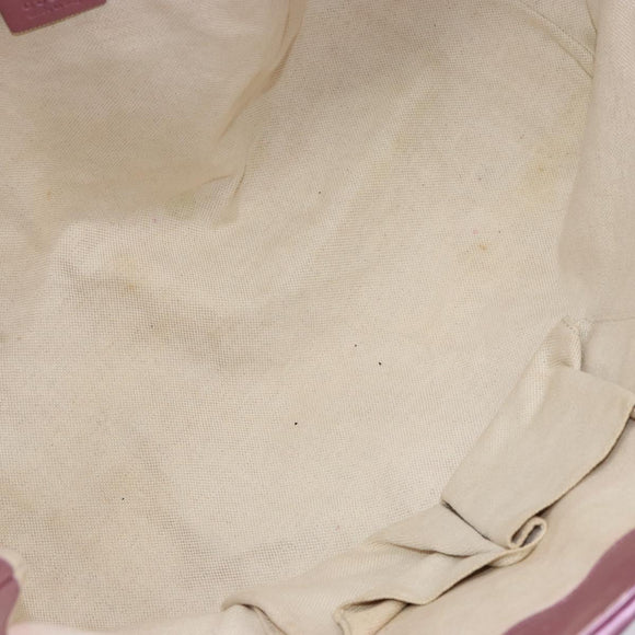 GUCCI GG Canvas Guccissima Tote Bag Leather Pink Gold 269956 Auth BA8184