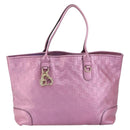 GUCCI GG Canvas Guccissima Tote Bag Leather Pink Gold 269956 Auth BA8184-13