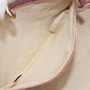 GUCCI GG Canvas Guccissima Tote Bag Leather Pink Gold 269956 Auth BA8184-21