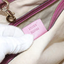 GUCCI GG Canvas Guccissima Tote Bag Leather Pink Gold 269956 Auth BA8184-12