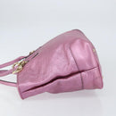 GUCCI GG Canvas Guccissima Tote Bag Leather Pink Gold 269956 Auth BA8184-4