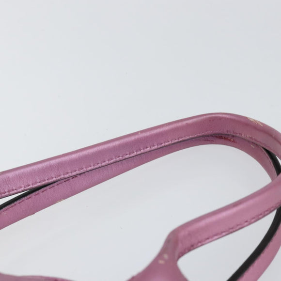 GUCCI GG Canvas Guccissima Tote Bag Leather Pink Gold 269956 Auth BA8184