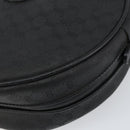 GUCCI Micro GG Canvas Shoulder Bag PVC Black Gold 007 104 0088 Auth BA8187-10