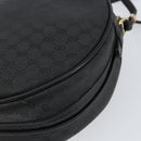 GUCCI Micro GG Canvas Shoulder Bag PVC Black Gold 007 104 0088 Auth BA8187-12