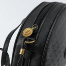 GUCCI Micro GG Canvas Shoulder Bag PVC Black Gold 007 104 0088 Auth BA8187-15