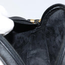 GUCCI Micro GG Canvas Shoulder Bag PVC Black Gold 007 104 0088 Auth BA8187-18