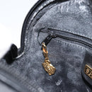 GUCCI Micro GG Canvas Shoulder Bag PVC Black Gold 007 104 0088 Auth BA8187-20