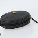 GUCCI Micro GG Canvas Shoulder Bag PVC Black Gold 007 104 0088 Auth BA8187-6
