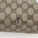 GUCCI GG Supreme Web Sherry Line Bag PVC Beige Gold 89 02 017 Auth BA8189-10