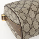 GUCCI GG Supreme Web Sherry Line Bag PVC Beige Gold 89 02 017 Auth BA8189-12