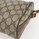 GUCCI GG Supreme Web Sherry Line Bag PVC Beige Gold 89 02 017 Auth BA8189-13