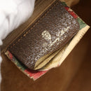 GUCCI GG Supreme Web Sherry Line Bag PVC Beige Gold 89 02 017 Auth BA8189-17