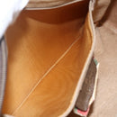 GUCCI GG Supreme Web Sherry Line Bag PVC Beige Gold 89 02 017 Auth BA8189-23