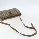 GUCCI GG Supreme Web Sherry Line Bag PVC Beige Gold 89 02 017 Auth BA8189-7