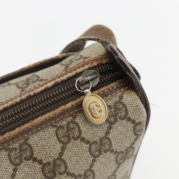 GUCCI GG Supreme Shoulder Bag PVC Beige Gold 001 115 6106 Auth BA8192