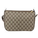 GUCCI GG Supreme Shoulder Bag PVC Beige Gold 001 115 6106 Auth BA8192-2