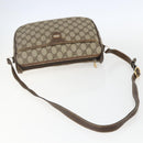 GUCCI GG Supreme Shoulder Bag PVC Beige Gold 001 115 6106 Auth BA8192-7