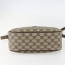 GUCCI GG Supreme Shoulder Bag PVC Beige Gold 001 115 6106 Auth BA8192-5