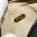 GUCCI Shoulder Bag Leather Black Gold Auth BA8193-19