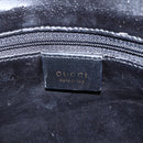 GUCCI Bamboo Hand Bag Leather 2way Black Gold 001 1998 1638 Auth BA8194-19