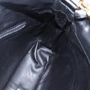 GUCCI Bamboo Hand Bag Leather 2way Black Gold 001 1998 1638 Auth BA8194-21