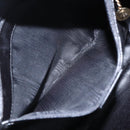 GUCCI Bamboo Hand Bag Leather 2way Black Gold 001 1998 1638 Auth BA8194-11