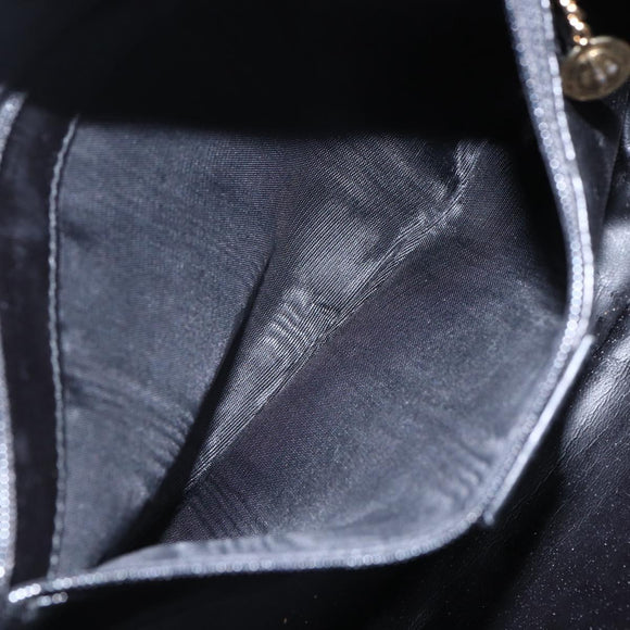 GUCCI Bamboo Hand Bag Leather 2way Black Gold 001 1998 1638 Auth BA8194