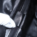 GUCCI Bamboo Hand Bag Leather 2way Black Gold 001 1998 1638 Auth BA8194-12