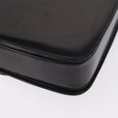 GUCCI Shoulder Bag Leather Black Gold Auth BA8195-13