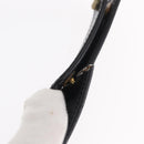 GUCCI Shoulder Bag Leather Black Gold Auth BA8195-9