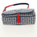 GUCCI Shoulder Bag PVC Blue Silver 664143 Auth BA8196M-11